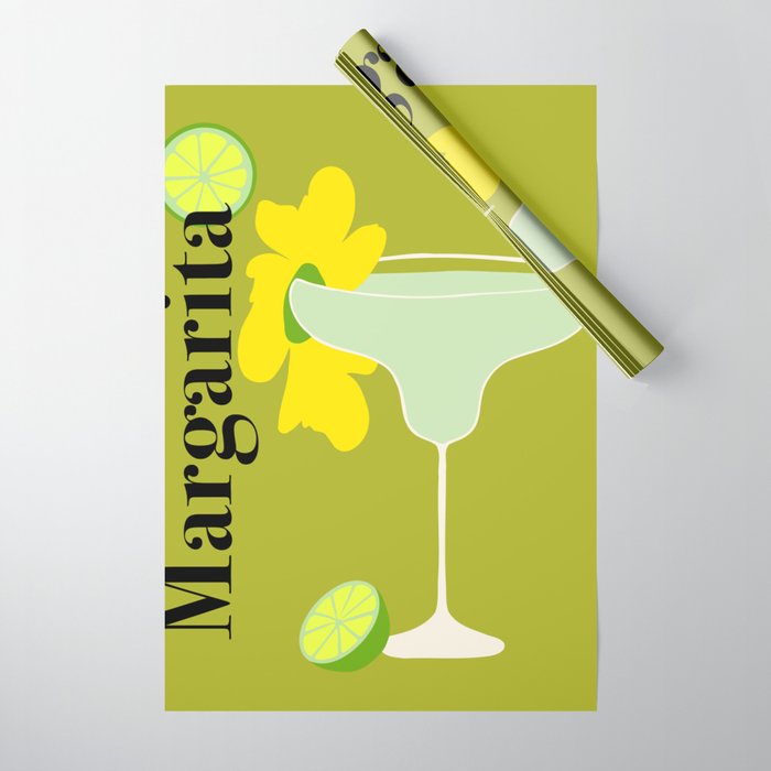 Margarita Cocktail Wrapping Paper Gallery Image 1