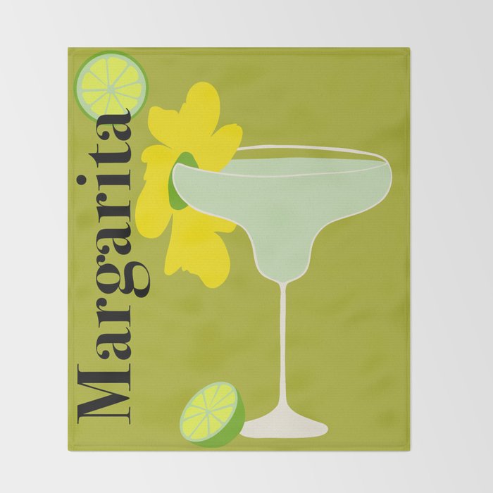 Margarita Cocktail Throw Blanket Gallery Image 2