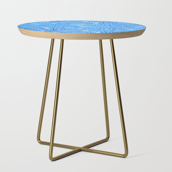 Winter Berries & Pine Branches in Blue Side Table Gallery Image 1