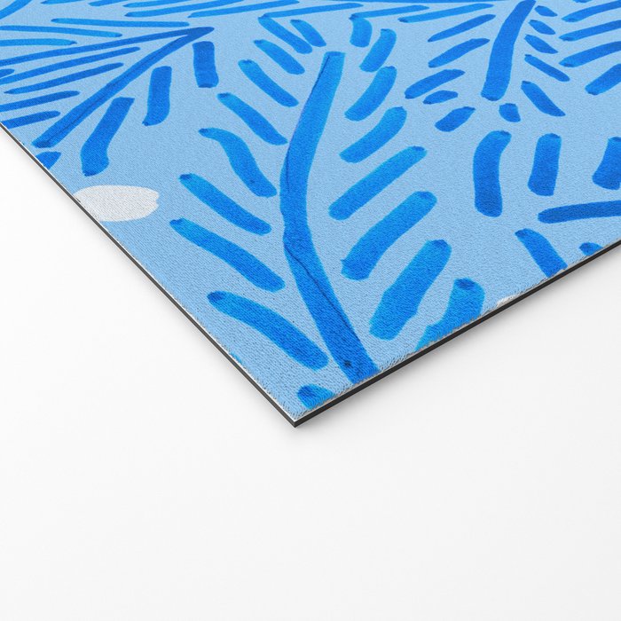 Winter Berries & Pine Branches in Blue Welcome Mat Gallery Image 2