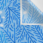 Winter Berries & Pine Branches in Blue Wall Tapestry Gallery Image 3