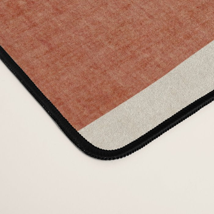 Abstract Earth Tones Organic Shapes Desk Mat Gallery Image 4