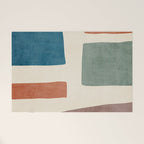 Abstract Earth Tones Organic Shapes Welcome Mat Gallery Image 1