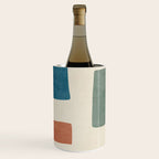 Abstract Earth Tones Organic Shapes Wine Chiller Gallery Image 1