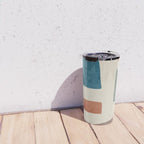Abstract Earth Tones Organic Shapes Travel Mug Gallery Image 4