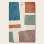 Abstract Earth Tones Organic Shapes Cutting Board Gallery Image 1