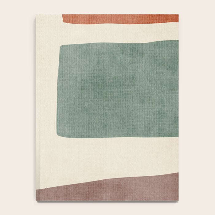 Abstract Earth Tones Organic Shapes Notebook Gallery Image 4