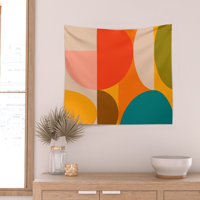Bauhaus, geometric abstraction 1 Wall Tapestry Gallery Image 2