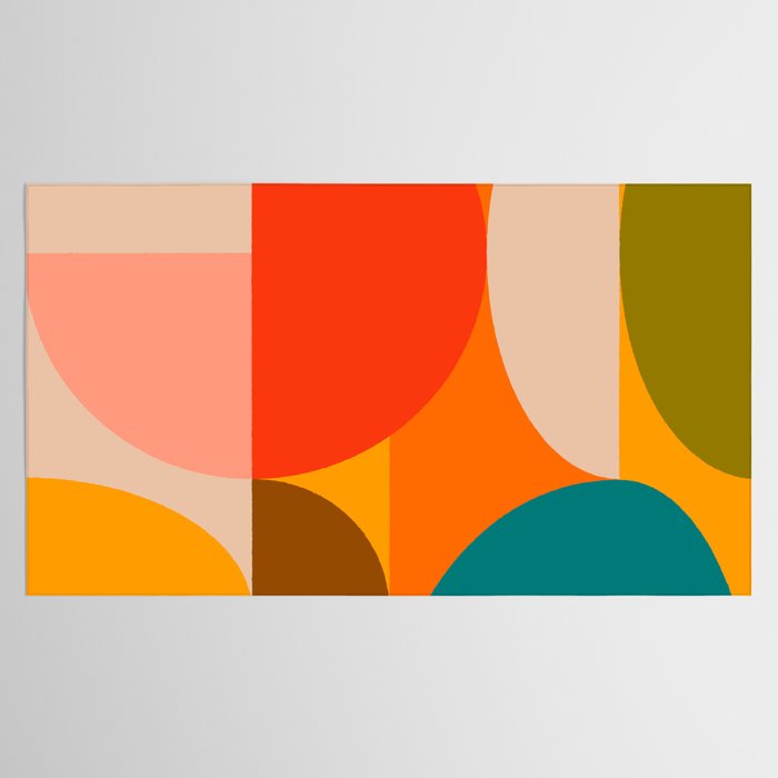 Bauhaus, geometric abstraction 1 Tablecloth Gallery Image 2