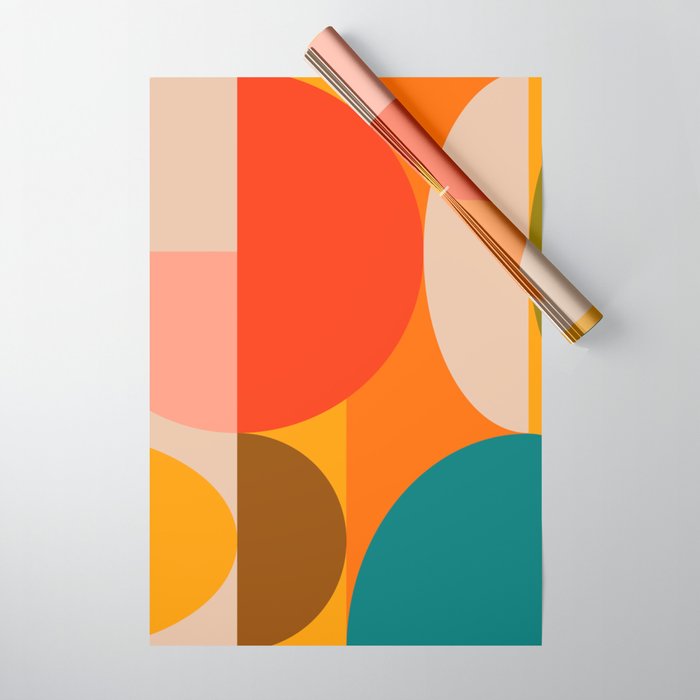 Bauhaus, geometric abstraction 1 Wrapping Paper Gallery Image 1
