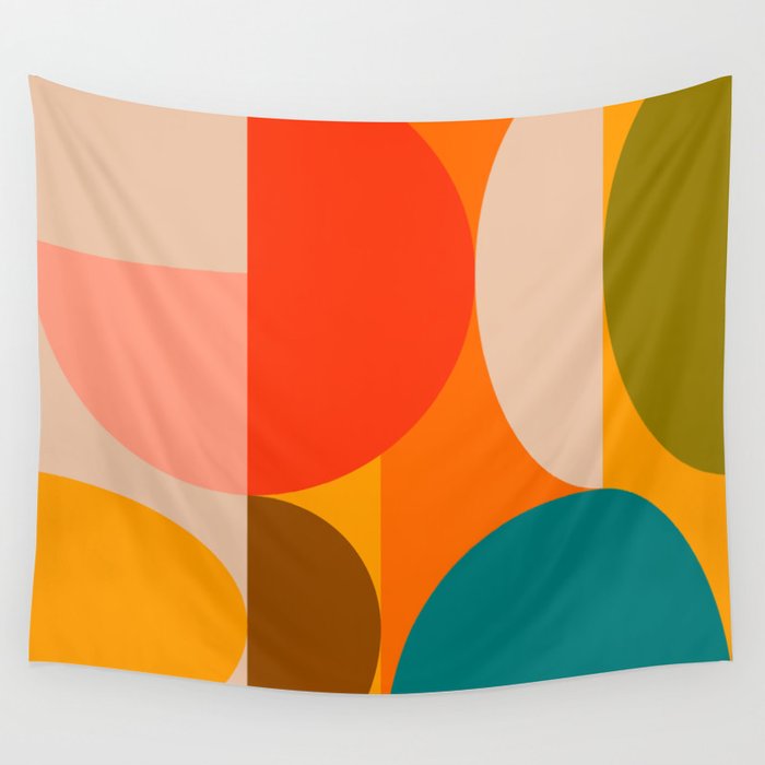 Bauhaus, geometric abstraction 1 Wall Tapestry Gallery Image 1