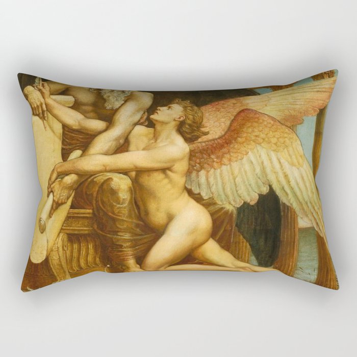 The Roll of Fate by Walter Crane Rectangular Pillow Gallery Image 1