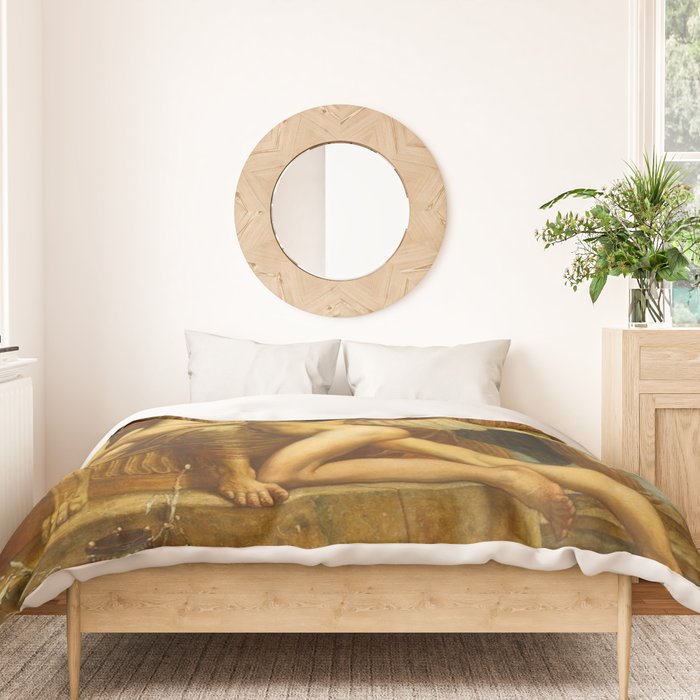 The Roll of Fate by Walter Crane Duvet Cover Gallery Image 3