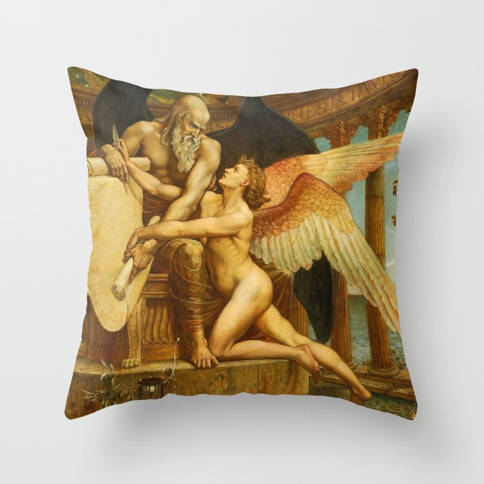 The Roll of Fate by Walter Crane Throw Pillow Gallery Image 6
