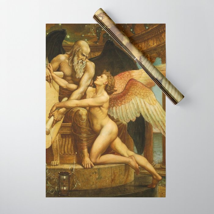 The Roll of Fate by Walter Crane Wrapping Paper Gallery Image 1