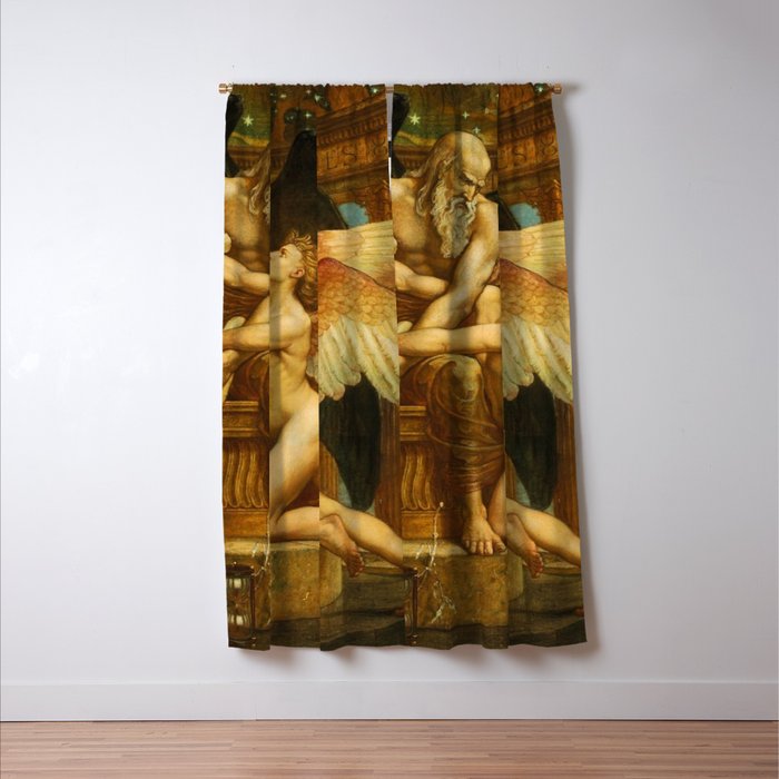 The Roll of Fate by Walter Crane Window Curtain Gallery Image 3