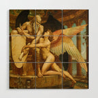 The Roll of Fate by Walter Crane Wood Wall Art Gallery Image 1
