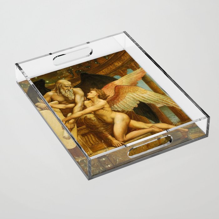 The Roll of Fate by Walter Crane Acrylic Tray Gallery Image 1
