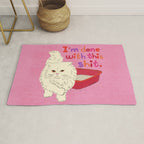 I'm Done With This Shit - Funny Cat Pun Rug Gallery Image 1