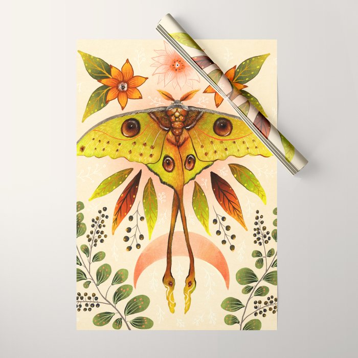 Moth Wings IV Wrapping Paper Gallery Image 1