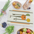 Mid-Century Modern Art Musical Strings Cutting Board Gallery Image 2