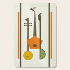 Mid-Century Modern Art Musical Strings Cutting Board Gallery Image 1
