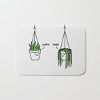Hippie and Punk plants Bath Mat Gallery Image 1