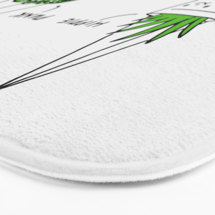 Hippie and Punk plants Bath Mat Gallery Image 3