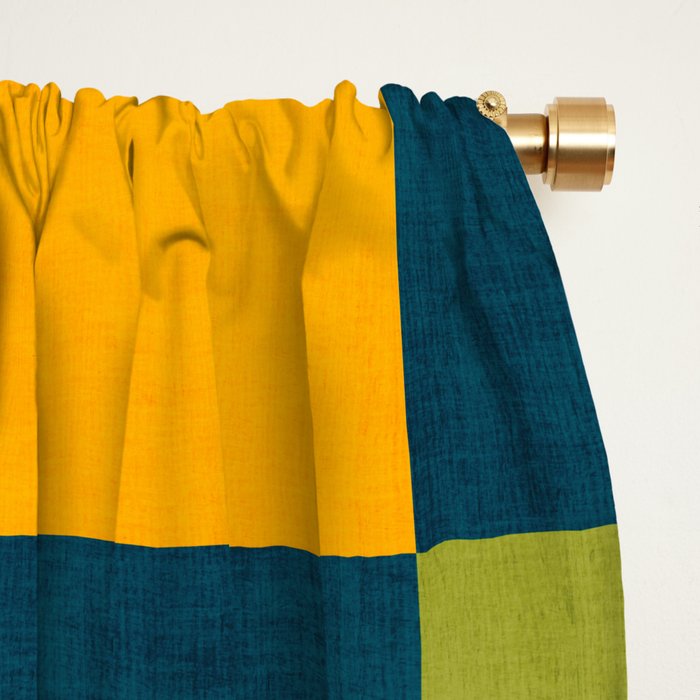 Modern Colorful Geometric Original Artwork Window Curtain Gallery Image 2