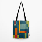 Modern Colorful Geometric Original Artwork Tote Bag Gallery Image 2