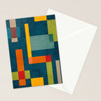 Modern Colorful Geometric Original Artwork Stationery Card Gallery Image 2