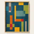 Modern Colorful Geometric Original Artwork Serving Tray Gallery Image 1