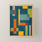 Modern Colorful Geometric Original Artwork Mini Art Print Gallery Image 1