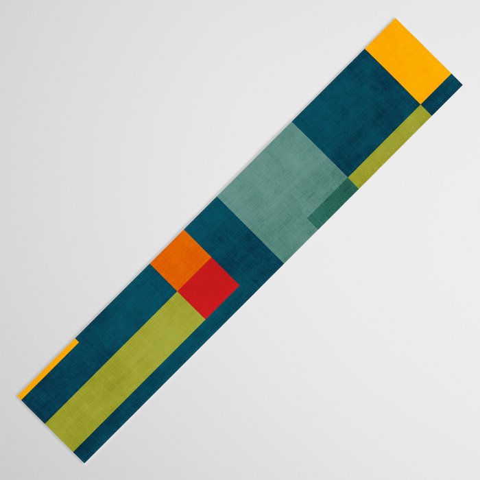 Modern Colorful Geometric Original Artwork Table Runner Gallery Image 3