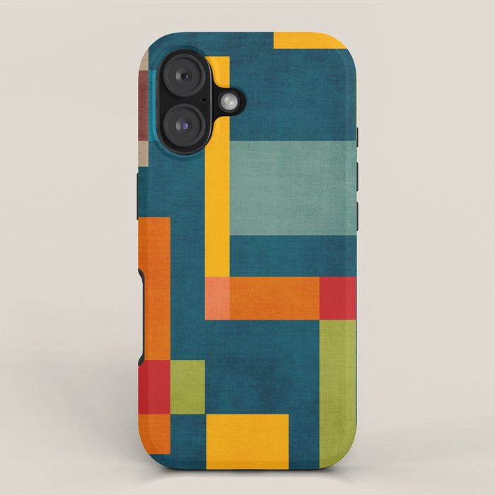 Modern Colorful Geometric Original Artwork iPhone Case Gallery Image 1