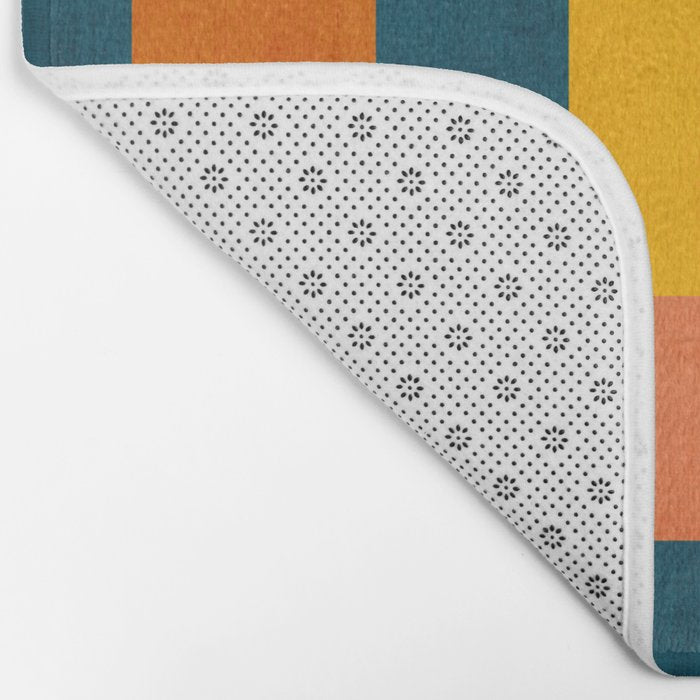Modern Colorful Geometric Original Artwork Bath Mat Gallery Image 2