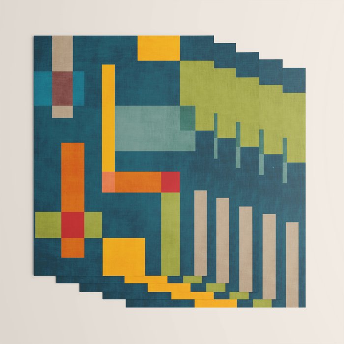 Modern Colorful Geometric Original Artwork Wrapping Paper Gallery Image 3
