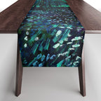 Vincent Van Gogh Trees & Underwood Teal Green Table Runner Gallery Image 1