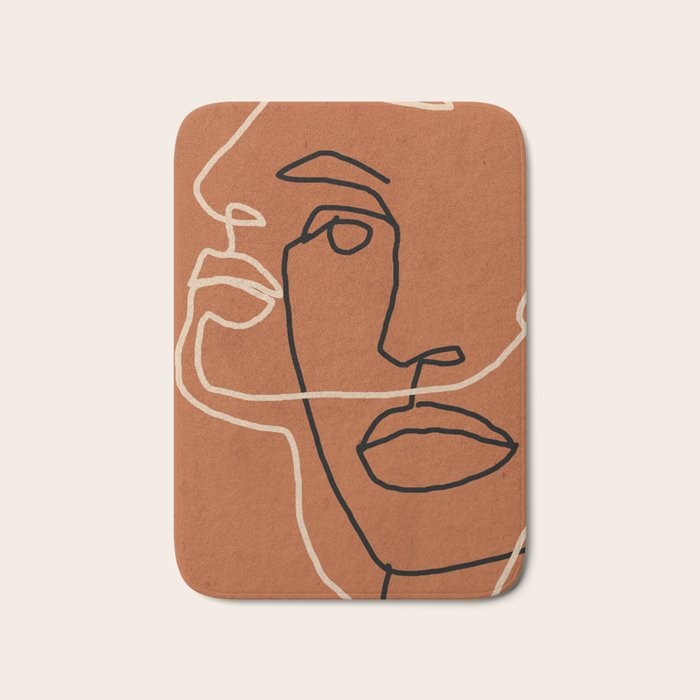 Abstract Face 6/3 Bath Mat Gallery Image 1