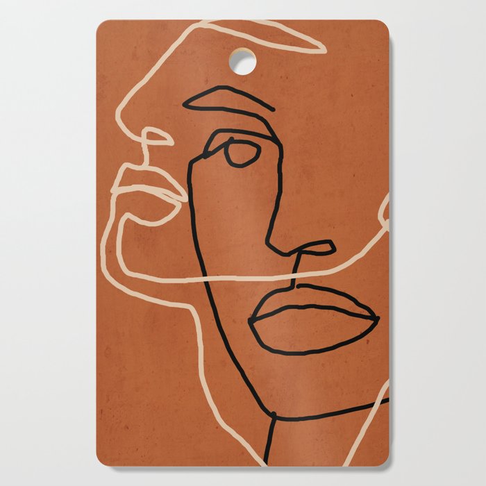Abstract Face 6/3 Cutting Board Gallery Image 1