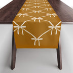 Bows & Ribbons Pattern XVII Burnt Ochre Table Runner Gallery Image 1