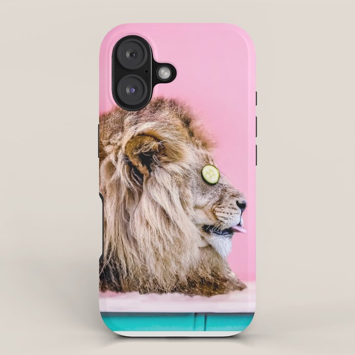 Lion in the Bathtub iPhone Case Gallery Image 1