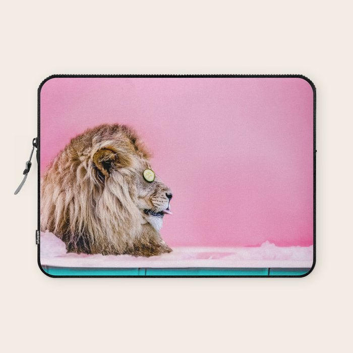 Lion in the Bathtub Laptop Sleeve Gallery Image 1