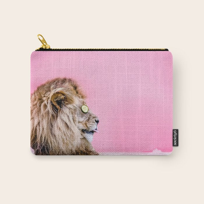 Lion in the Bathtub Carry All Pouch Gallery Image 1