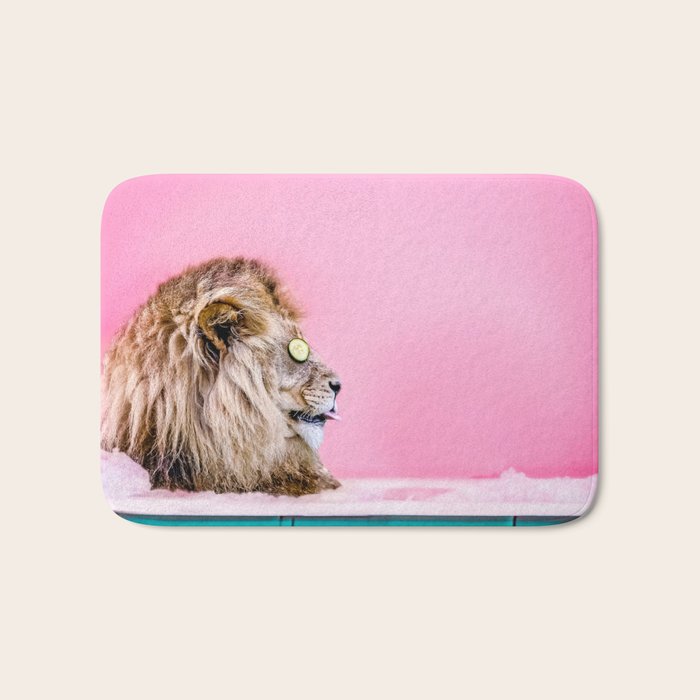 Lion in the Bathtub Bath Mat Gallery Image 1