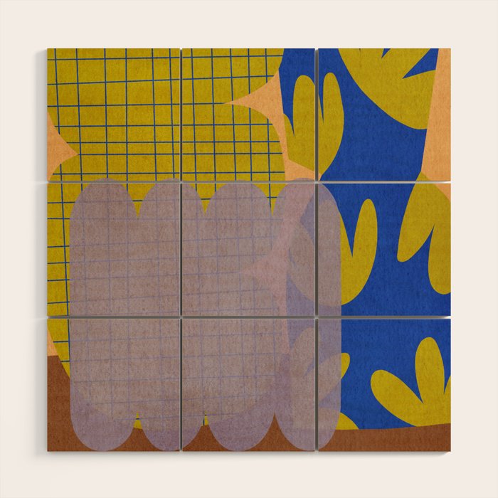 Abstract E007 Wood Wall Art Gallery Image 1