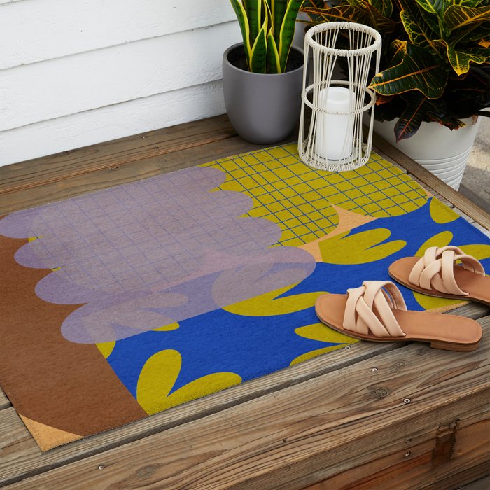 Abstract E007 Outdoor Rug Gallery Image 2