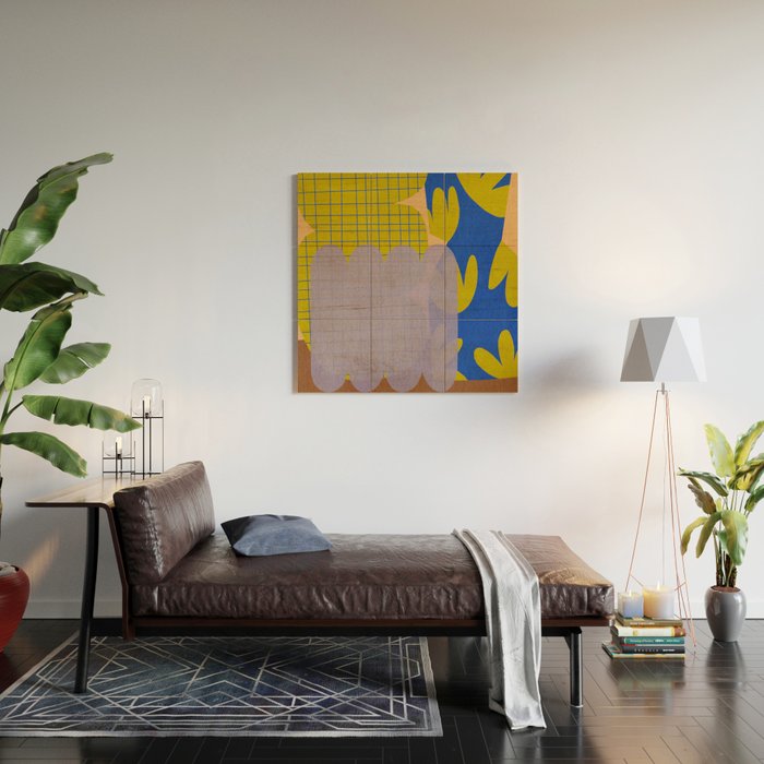 Abstract E007 Wood Wall Art Gallery Image 2