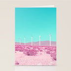 Palm Springs Windmills in the Desert Stationery Card Gallery Image 2