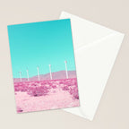 Palm Springs Windmills in the Desert Stationery Card Gallery Image 2